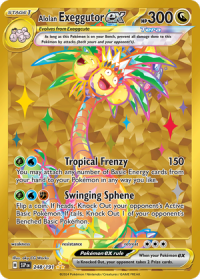 pokemon s v surging sparks alolan exeggutor ex 248 191 secret rare