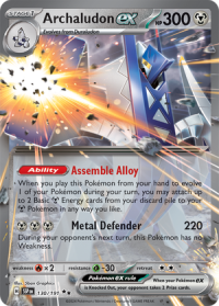 pokemon s v surging sparks archaludon ex 130 191