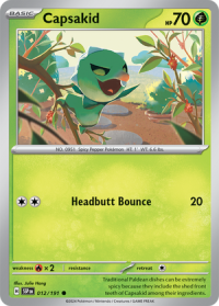 pokemon s v surging sparks capsakid 012 191