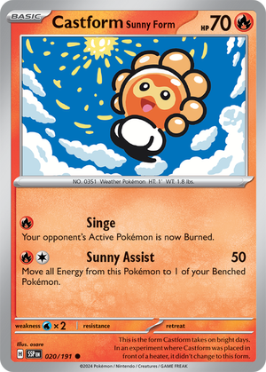 Castform Sunny Form - 020-191