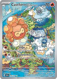 pokemon s v surging sparks castform sunny form 195 191 illustrator rare