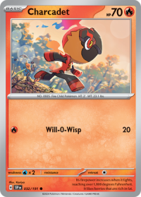 pokemon s v surging sparks charcadet 032 191