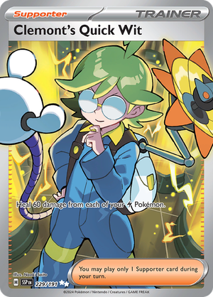 Clemont's Quick Wit - 229-191 - FULL ART