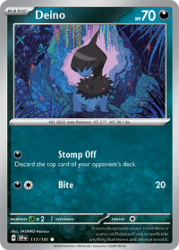 pokemon s v surging sparks deino 117 191
