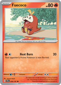 pokemon s v surging sparks fuecoco 029 191