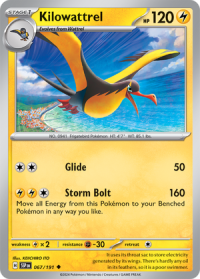 pokemon s v surging sparks kilowattrel 067 191