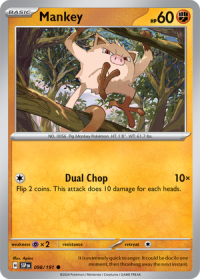 pokemon s v surging sparks mankey 098 191