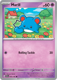pokemon s v surging sparks marill 073 191