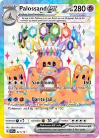 pokemon s v surging sparks palossand ex 221 191 full art