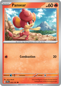 pokemon s v surging sparks pansear 022 191