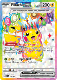 pokemon s v surging sparks pikachu ex 219 191 full art