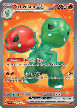 Scovillain EX - 216-191 - FULL ART