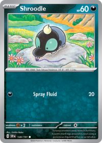 pokemon s v surging sparks shroodle 120 191
