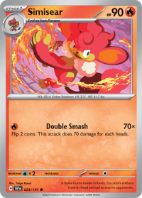 pokemon s v surging sparks simisear 023 191