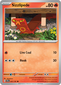 pokemon s v surging sparks sizzlipede 027 191