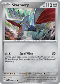pokemon s v surging sparks skarmory 124 191