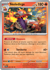 pokemon s v surging sparks skeledirge 031 191