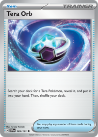 pokemon s v surging sparks tera orb 189 191