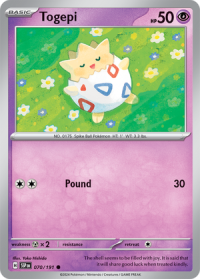 pokemon s v surging sparks togepi 070 191