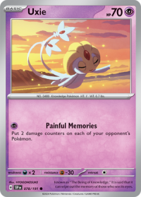 pokemon s v surging sparks uxie 078 191