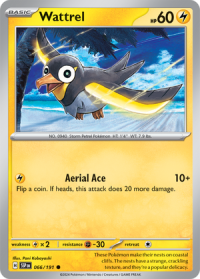pokemon s v surging sparks wattrel 066 191