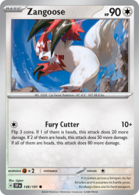pokemon s v surging sparks zangoose 149 191