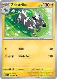 pokemon s v surging sparks zebstrika 063 191