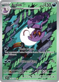 pokemon s v temporal forces arbok 176 162 illustrator rare