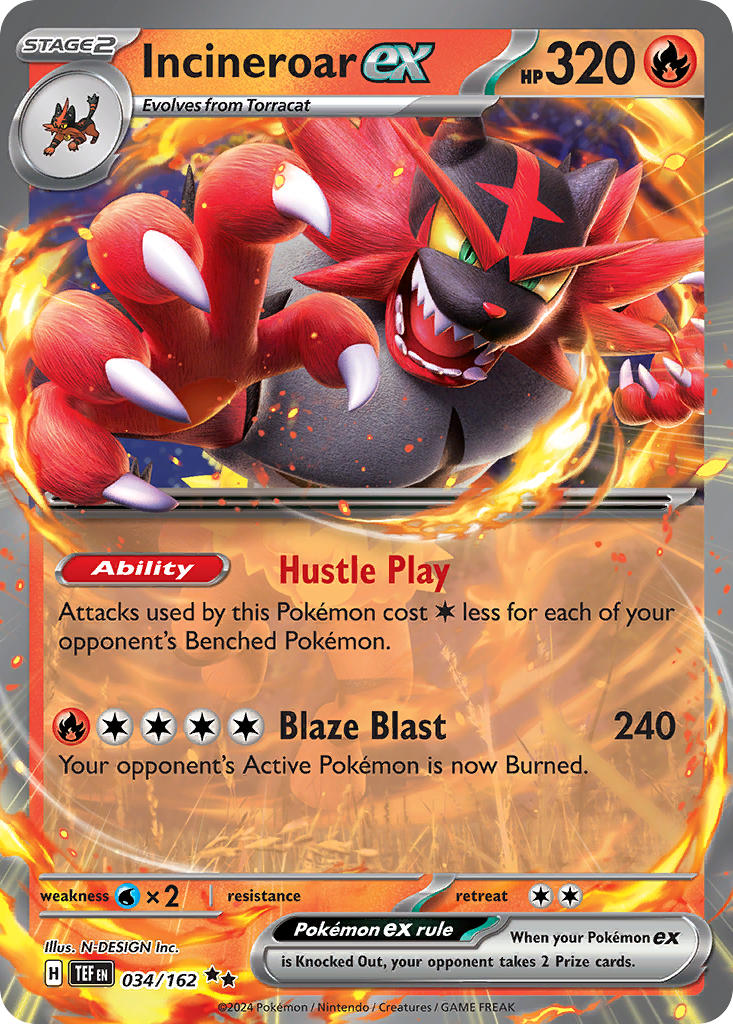 Incineroar EX - 034-162