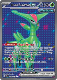 pokemon s v temporal forces iron leaves ex 186 162 full art