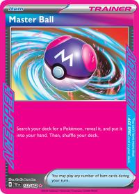 pokemon s v temporal forces master ball 153 162