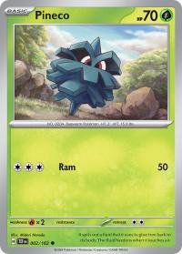 pokemon s v temporal forces pineco 002 162 rh