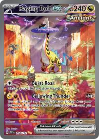 pokemon s v temporal forces raging bolt ex 208 162 special illustration rare