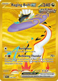 pokemon s v temporal forces raging bolt ex 218 162 secret rare