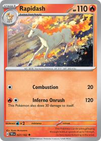 pokemon s v temporal forces rapidash 027 162 rh