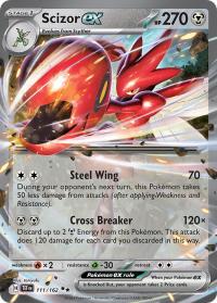 pokemon s v temporal forces scizor ex 111 162