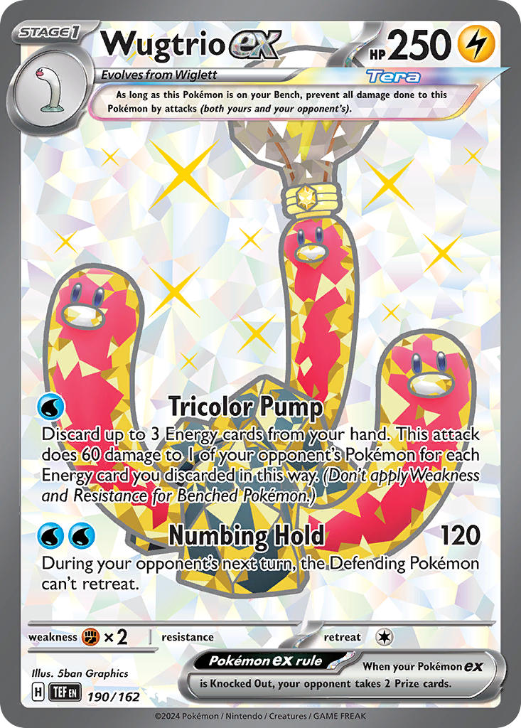 Wugtrio EX - 190-162 - FULL ART