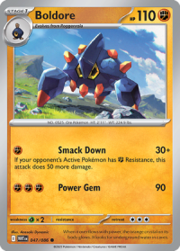 pokemon s v white flare boldore 047 086 poke ball