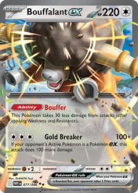 pokemon s v white flare bouffalant ex 077 086