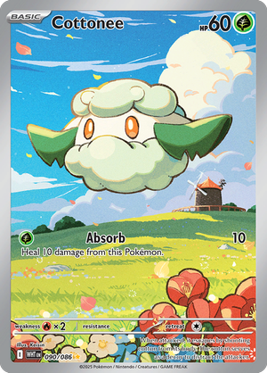 Cottonee - 090-086 - Illustrator Rare
