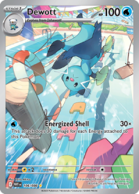 pokemon s v white flare dewott 106 086 illustrator rare