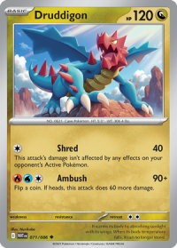 pokemon s v white flare druddigon 071 086