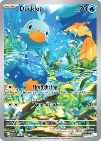 pokemon s v white flare ducklett 109 086 illustrator rare