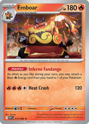 Emboar - 013-086 (Poke Ball)