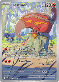 pokemon s v white flare heatmor 104 086 illustrator rare