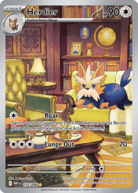 pokemon s v white flare herdier 155 086 illustrator rare