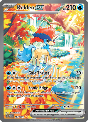 Keldeo EX - 167-086 - Speciall Illustrator Rare