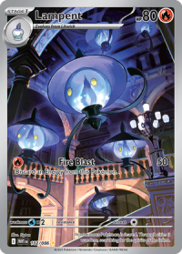 pokemon s v white flare lampent 102 086 illustrator rare
