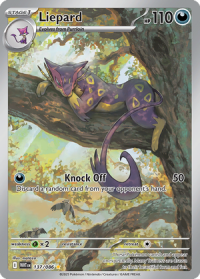 pokemon s v white flare liepard 137 086 illustrator rare