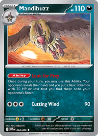 pokemon s v white flare mandibuzz 064 086